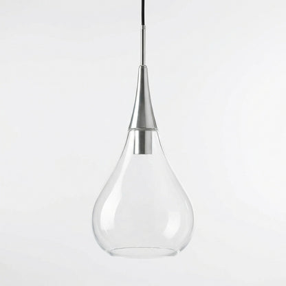 Clarke Minimalist Teardrop Glass Pendant Light