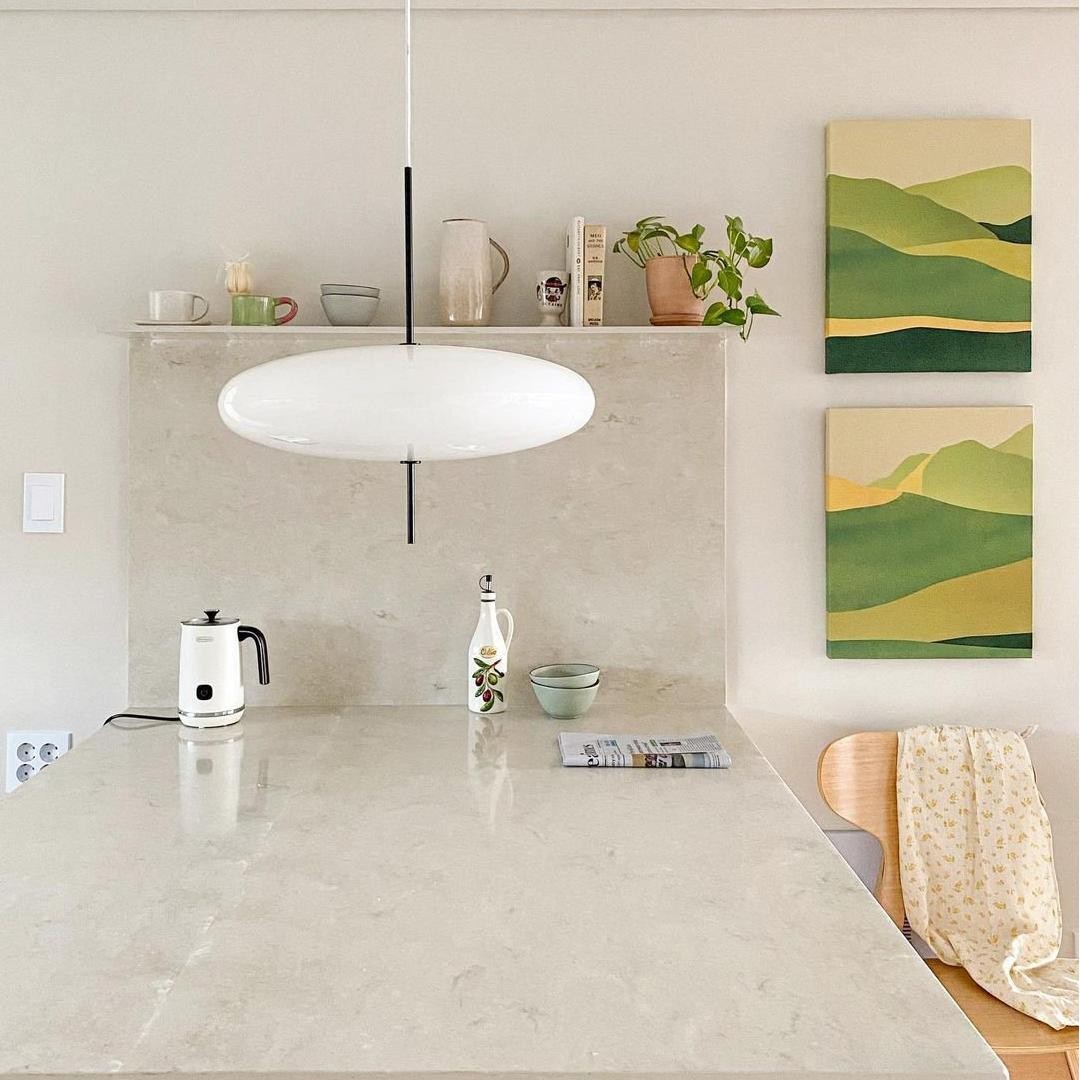 Korbin Acrylic White Flying Saucer Pendant Light