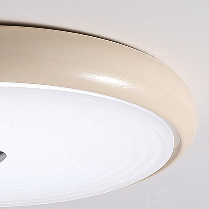 Laren Ribbed Glass Shade Led Circular Light