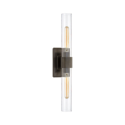Zinnia Glass Tube Double Wall Mounted Light