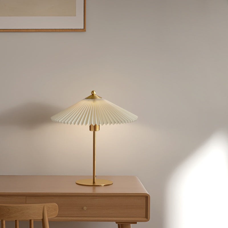Isha Pleated Shade Table Lamp