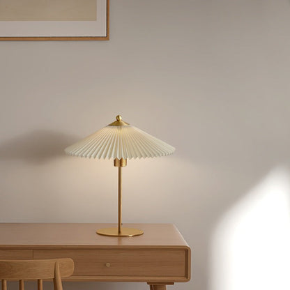 Isha Pleated Shade Table Lamp