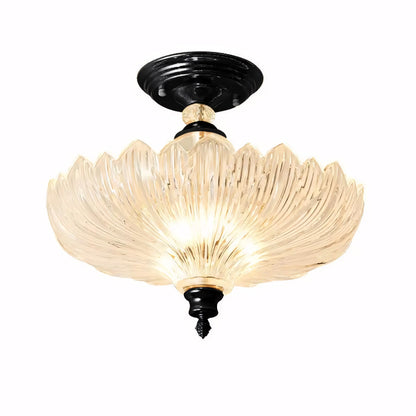 Wyrith Vintage Flower Crystal Flush Mount Light