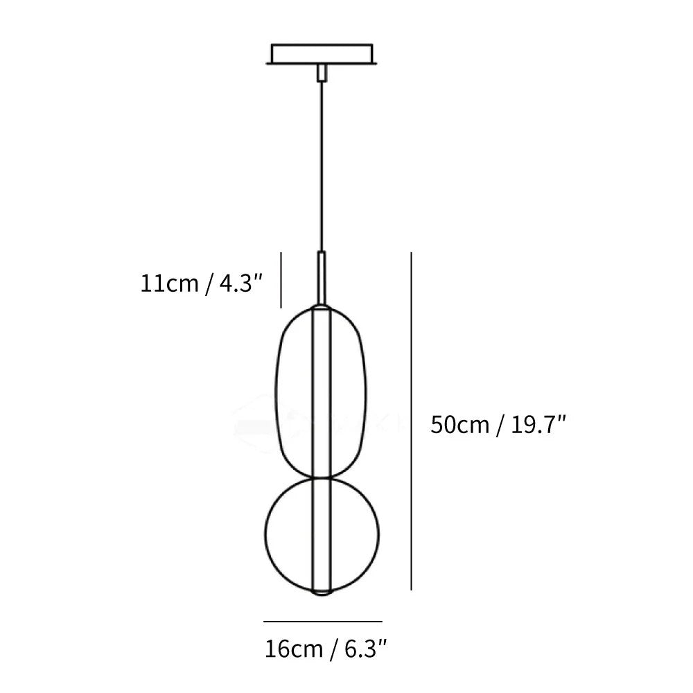 Caterina Modern Colorful Candied Glass Pendant Light