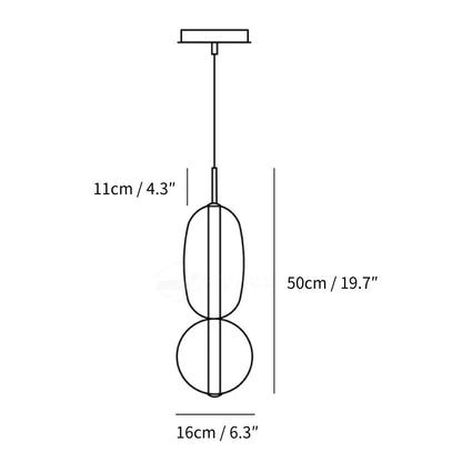 Caterina Modern Colorful Candied Glass Pendant Light