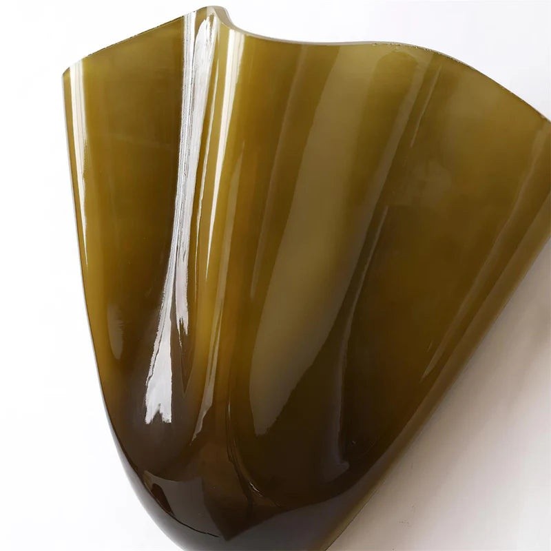 Kyrintha Mid-Century Skirt Shell Glass Fazzo Petalia Wall Sconce