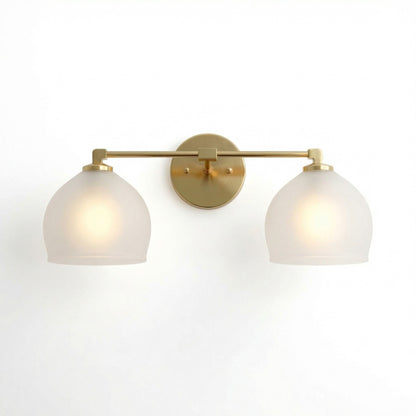 Conrad Vintage 3 Heads Bellflower Glass Wall Sconce