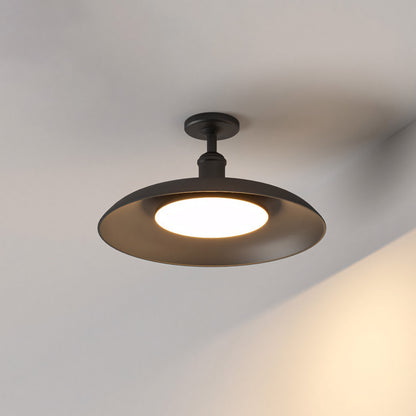Khyler Scandinavian Carbonized Steel Round Waterproof Ceiling Light