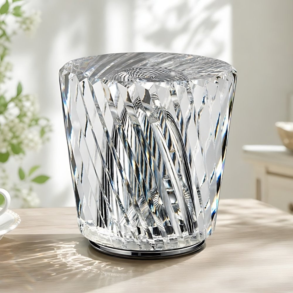 Faelith Modern Crystal Glass Faceted Table Lamp