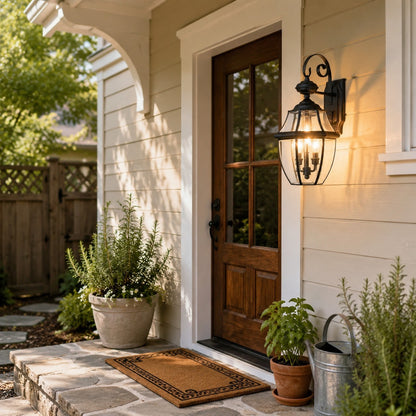 Riannon Country Metal Lantern Sconce