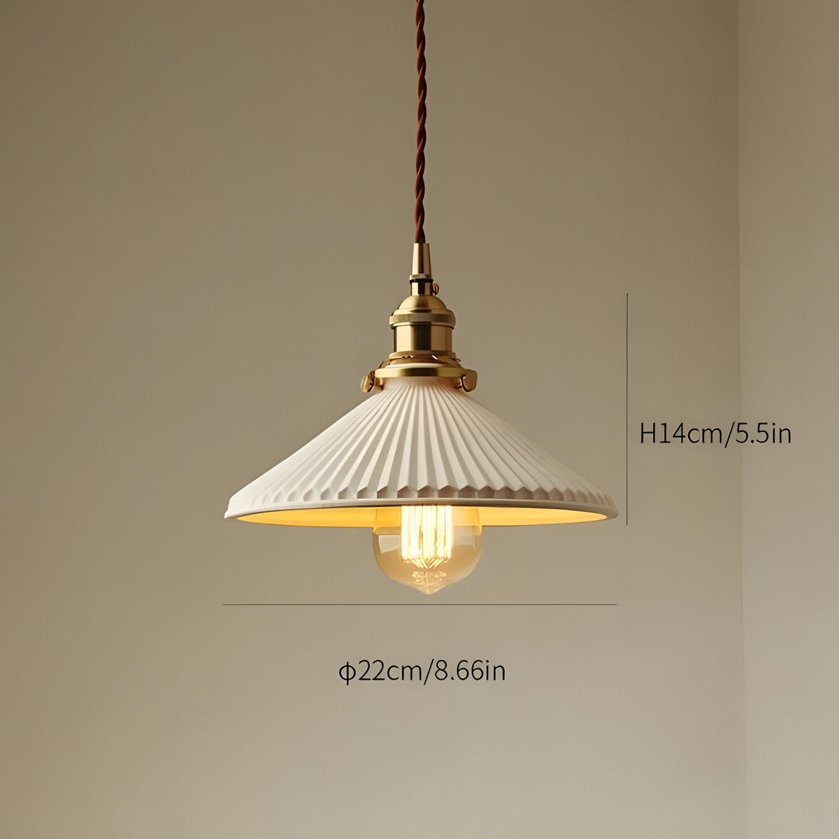 Elena Sjöborre Art Deco Stripe Pendant Light