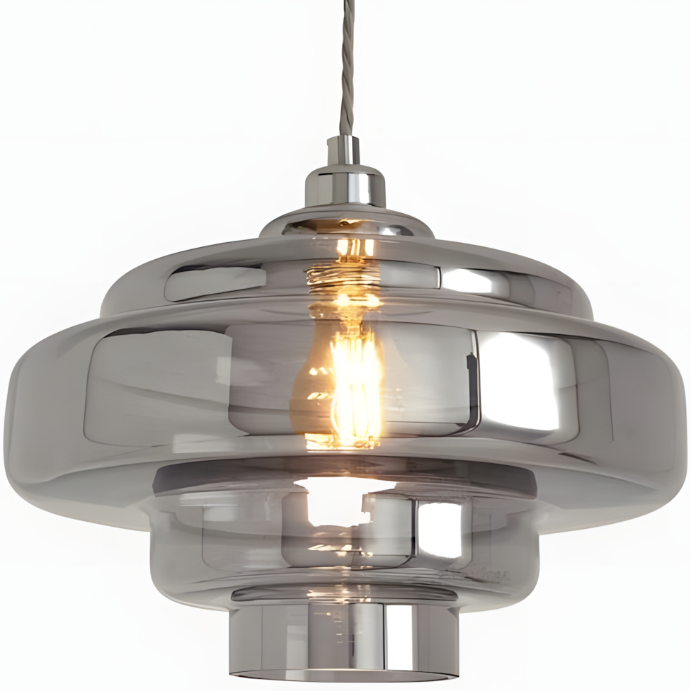 Yves Vintage Tiered Glass Pendant Light