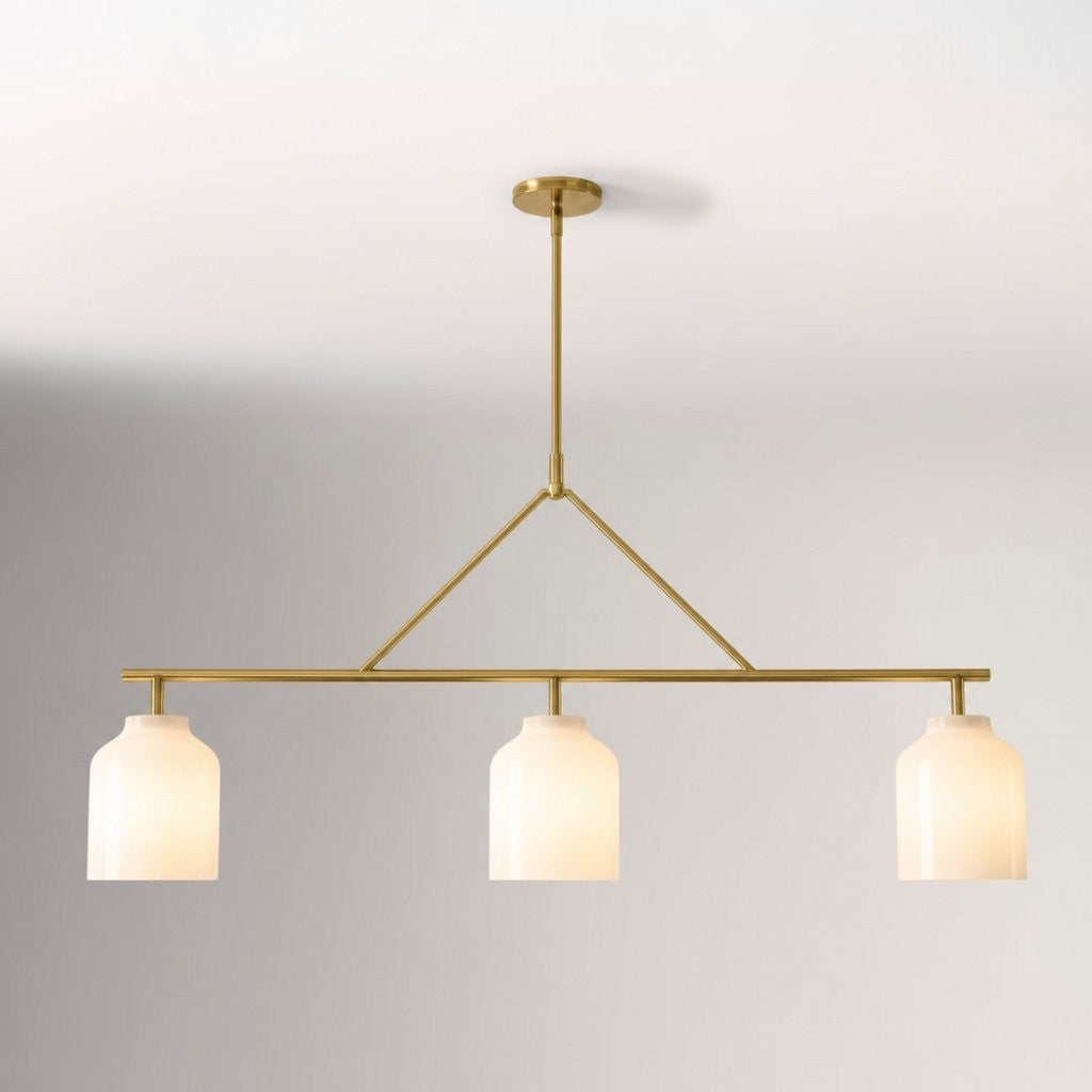Drilon Elegant Brass Cylinder Shade 3-Light Chandelier
