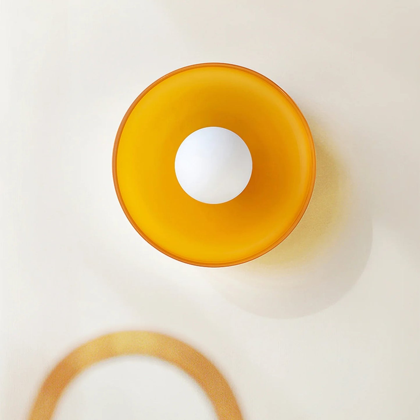 Zayn Colorful Glass Round LED Ceiling Light