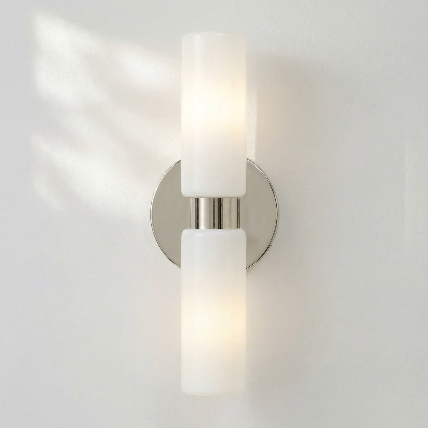 Sinclair Minimalist Glass Double Short Wall Light