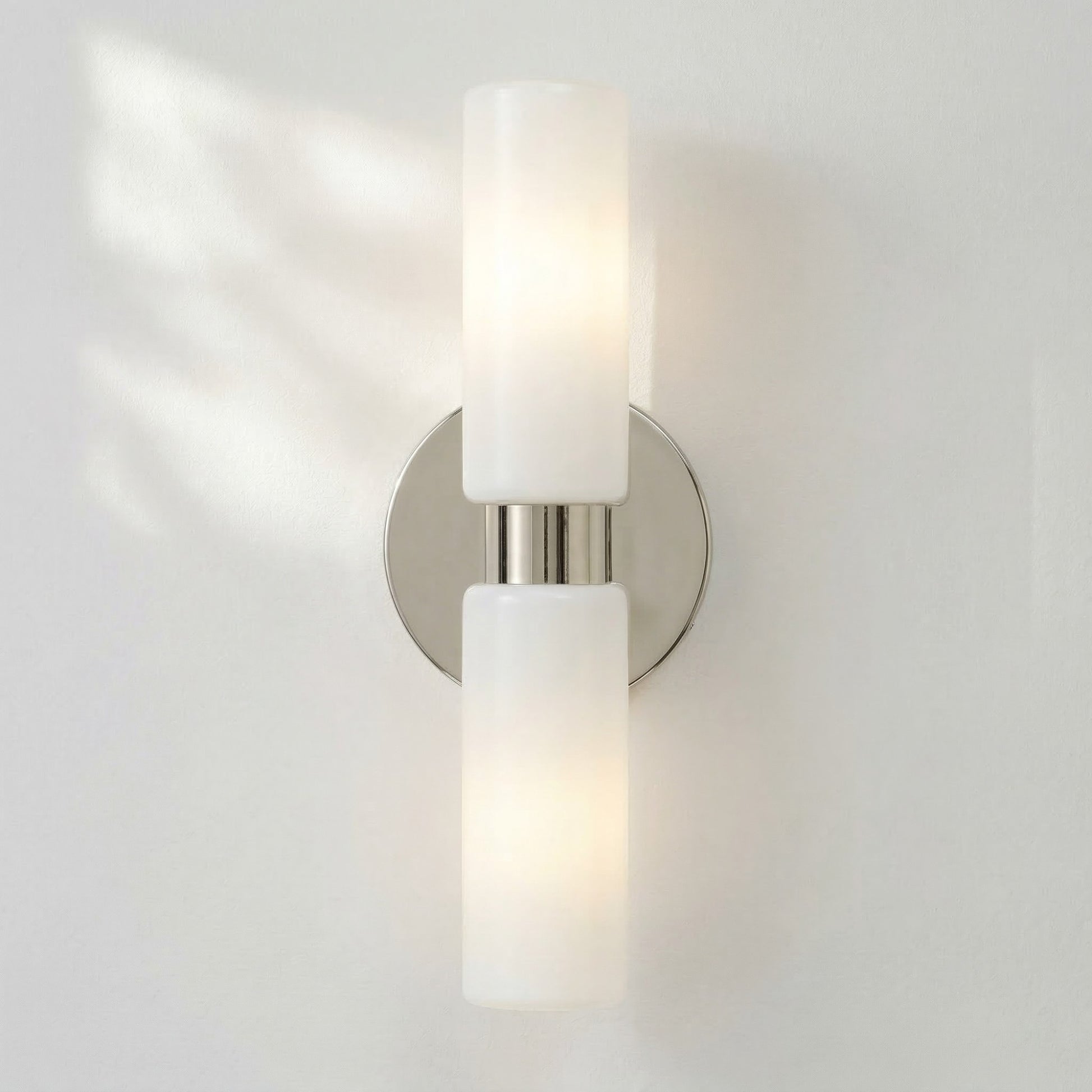 Sinclair Minimalist Glass Double Short Wall Light