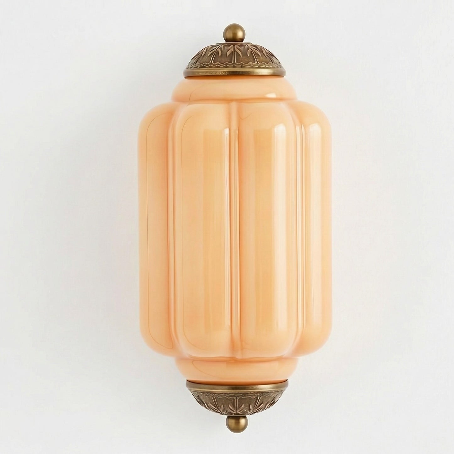 Michael Vintage Eloise Milk Glass Flush Wall Light