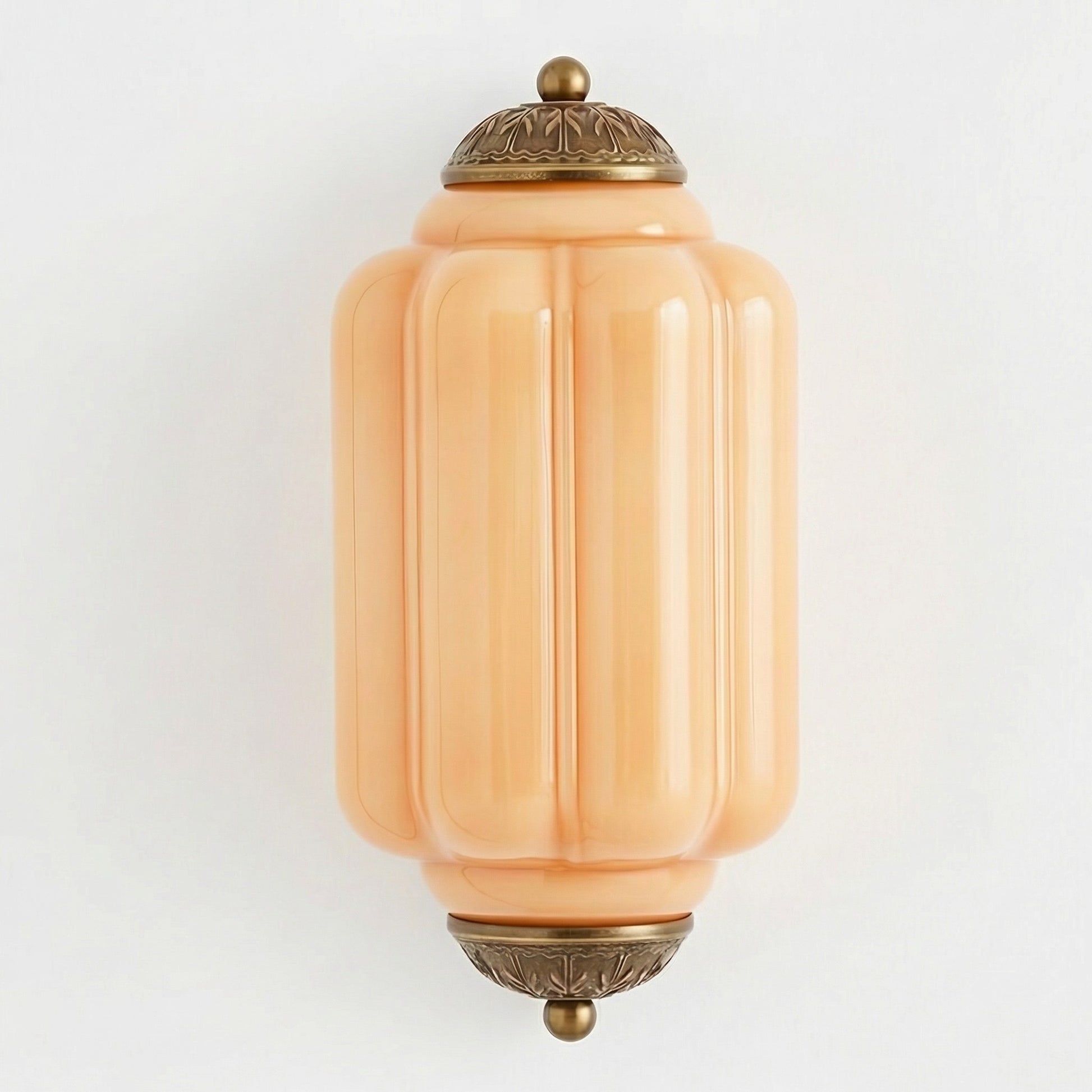 Michael Vintage Eloise Milk Glass Flush Wall Light