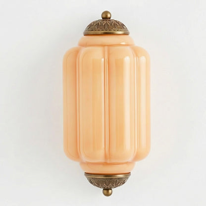 Michael Vintage Eloise Milk Glass Flush Wall Light