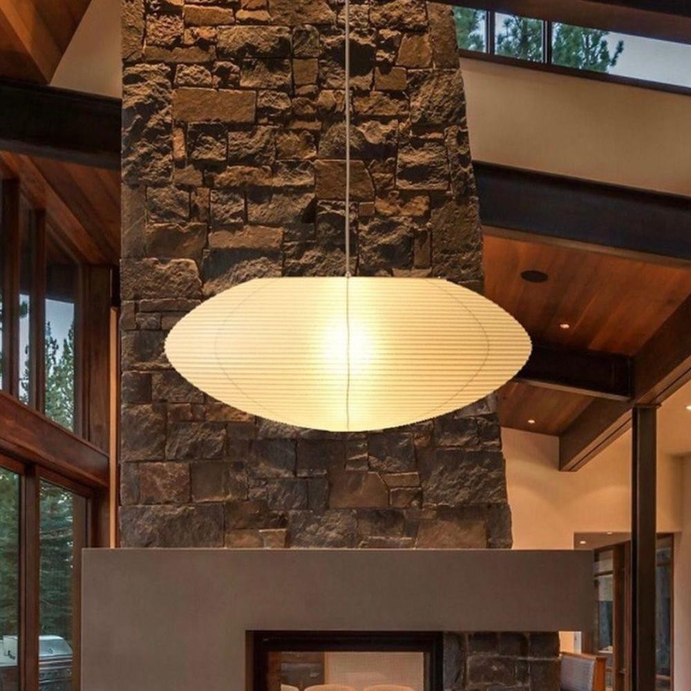Gino Japanese Rice Paper Lantern Pendant Light