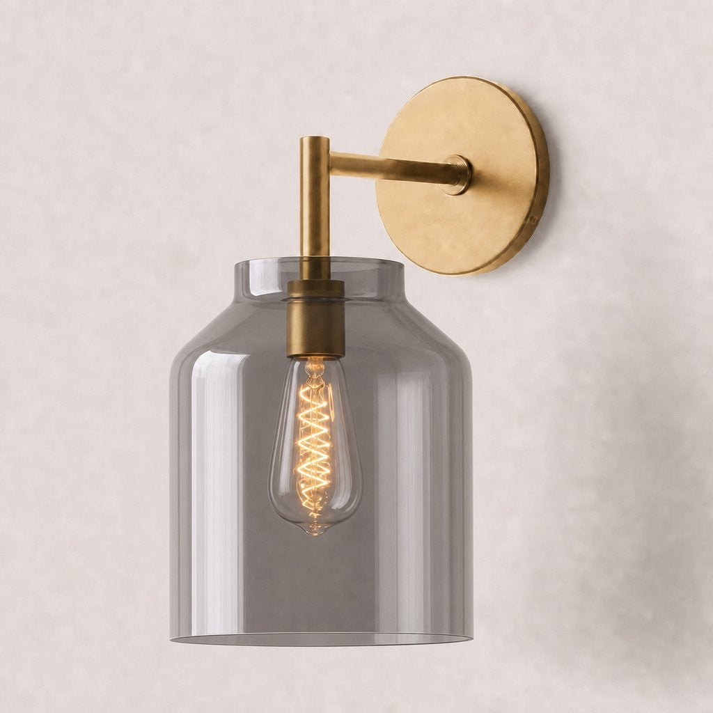 Drilon Nordic Minimalist Morandi Matte Metal Wall Sconce
