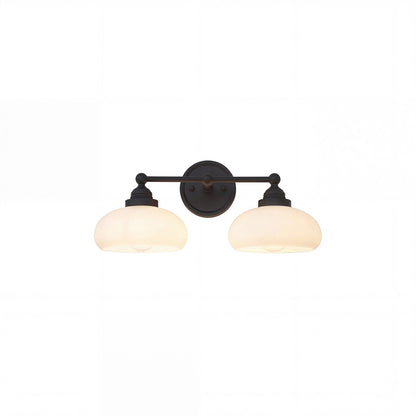 Alberta Bauhaus Milk White Glass Wall Sconce