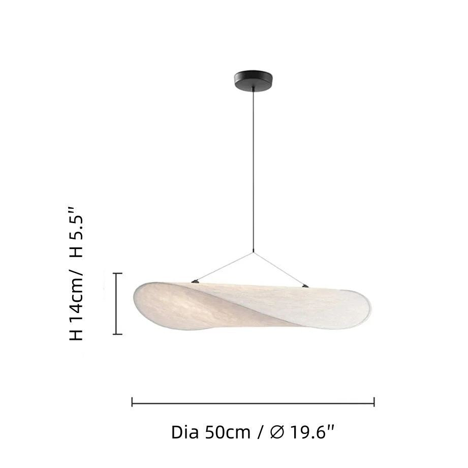 Hawkes Scandinavian Style Minimalist Fabric Pendant Light
