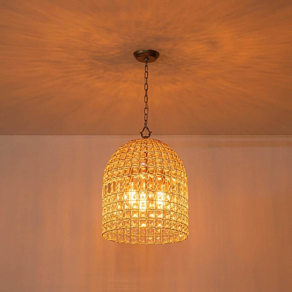 Zelda French Crystal Birdcage Pendant Light