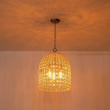 Zelda French Crystal Birdcage Pendant Light