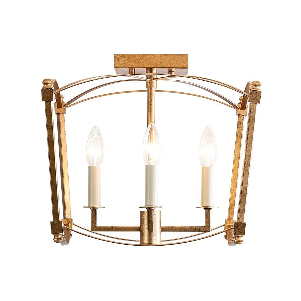 Celeste Retro 4 Light Open Frame Lantern Cage Ceiling Light