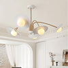 Xandros White Metal Champignon Chandelier