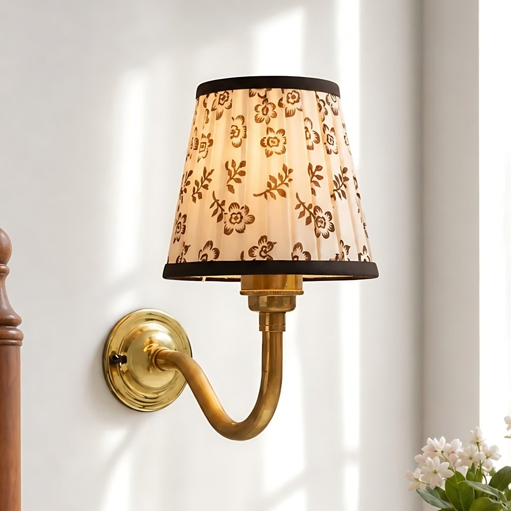Nyxel Vintage Fabric Small Wall Sconce