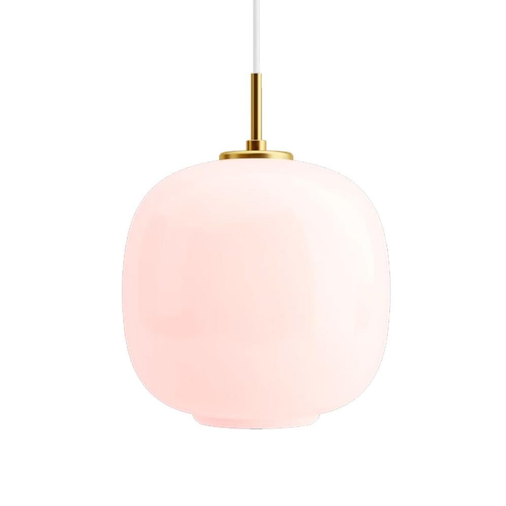 Louis Cream Stained Glass Globe Pendant Light