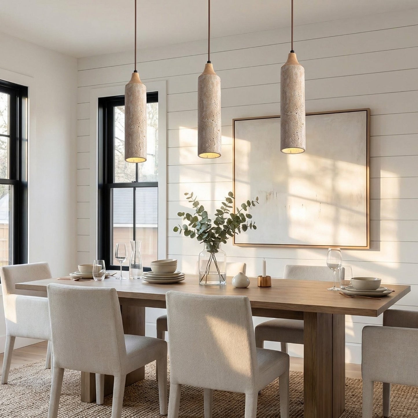 Blair Wabi-Sabi Mini Travertine Pendant Lamp