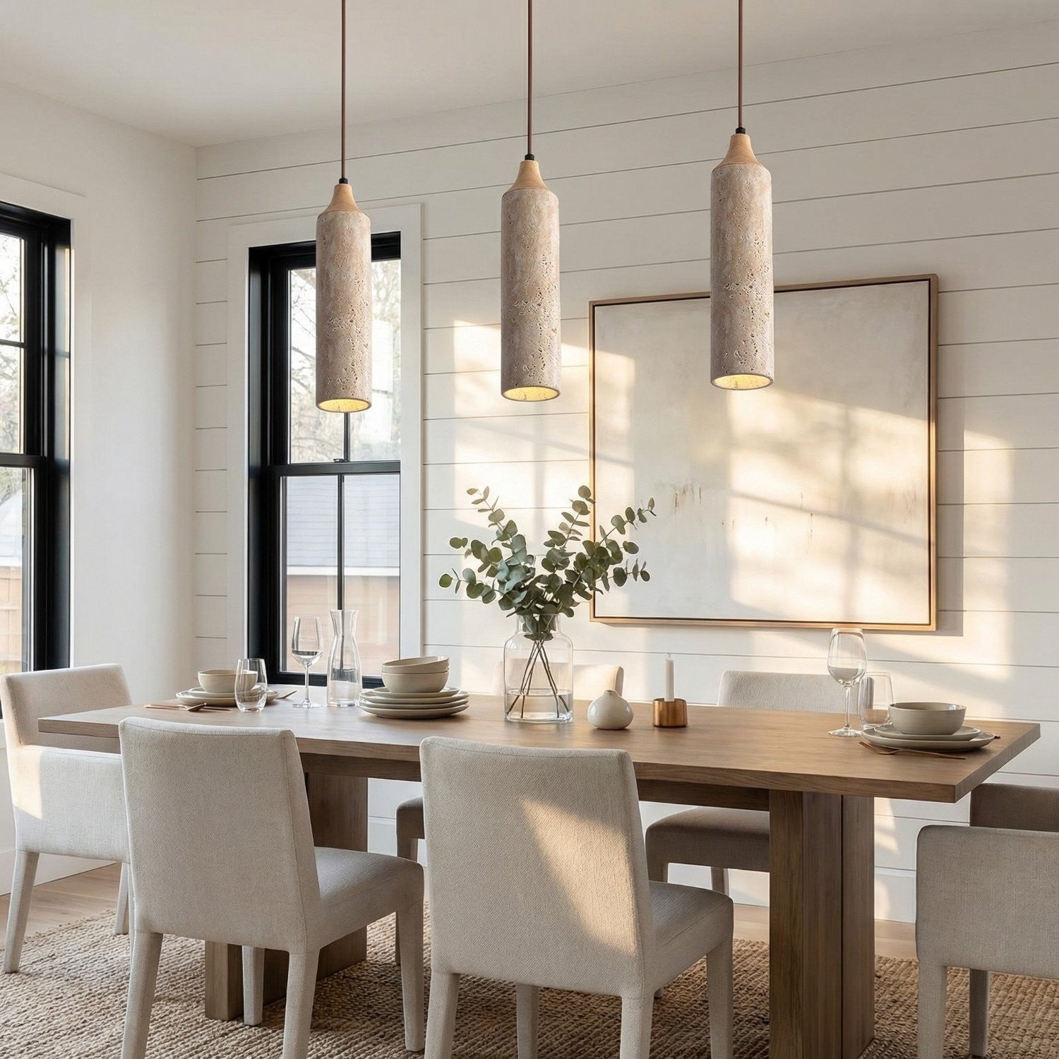 Blair Wabi-Sabi Mini Travertine Pendant Lamp