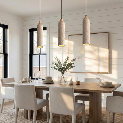 Blair Wabi-Sabi Mini Travertine Pendant Lamp