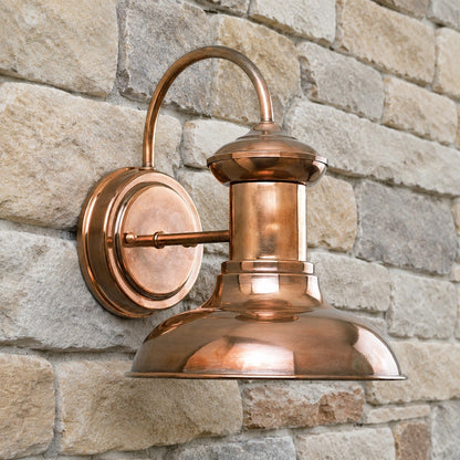 Howells Industrial Modern Copper Metal Outdoor Wall Sconce