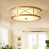 Kaeldr Brass Geometry Glass Drum Ceiling Light