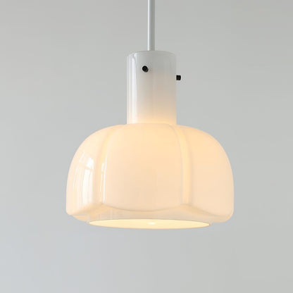 Palak Minimalist Handmade Glass Shade Pendant Light