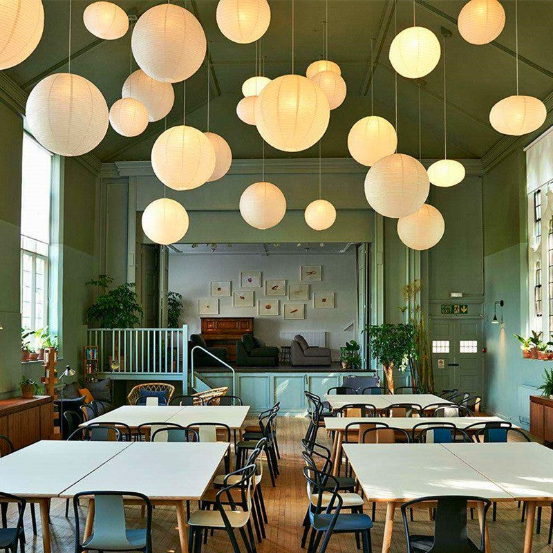Gianna Japanese Paper Lantern Pendant Light