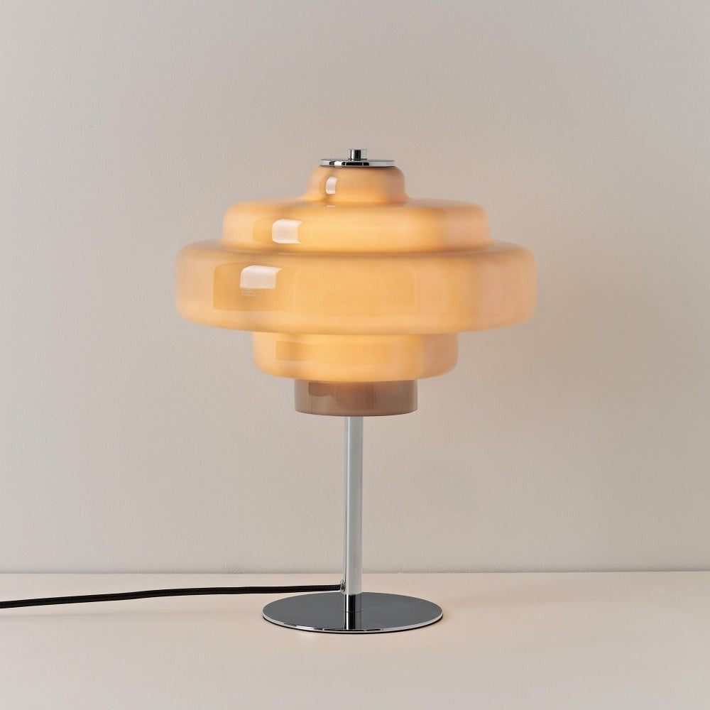 Yves Vintage Tiered Glass Table Light