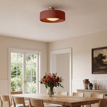 Aura Modern Porcelain Flush Mount Ceiling Light