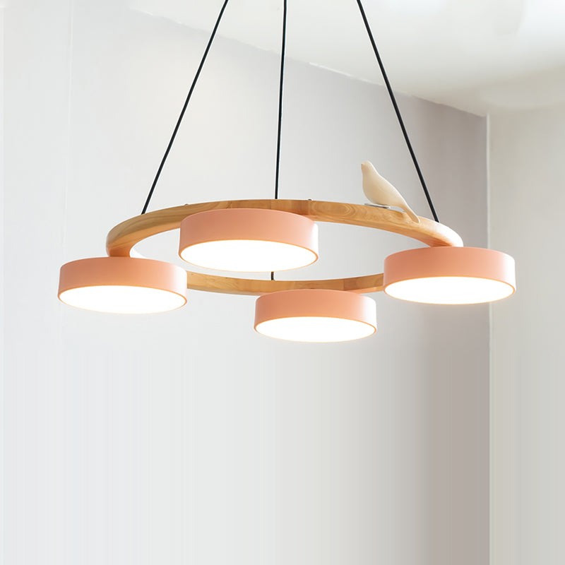 Myrithor Macarons Bird Woon Round Chandelier