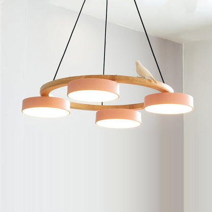 Myrithor Macarons Bird Woon Round Chandelier