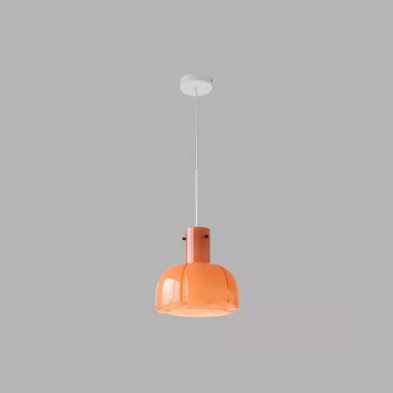 Palak Minimalist Handmade Glass Shade Pendant Light