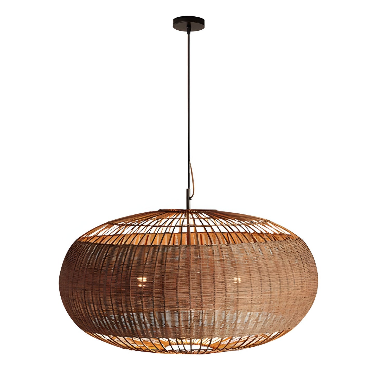 Barbara Coastal Rattan Pendant Light Kitchen Island