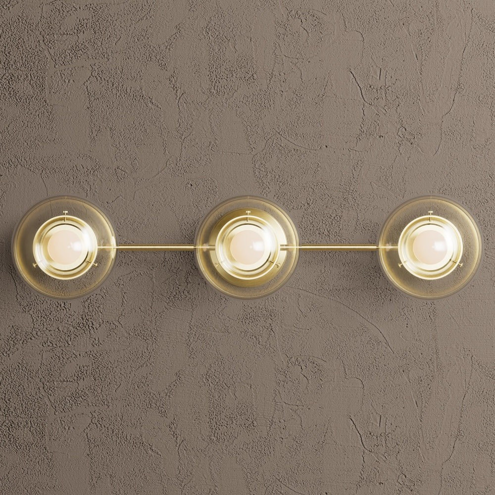 Philo Nordic 3-light Glass Globes Wall Light