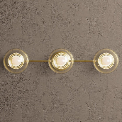 Philo Nordic 3-light Glass Globes Wall Light