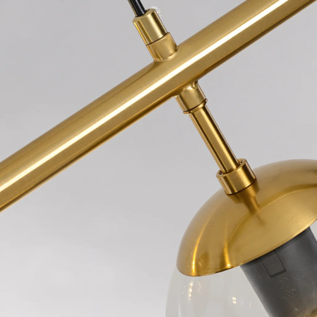Celestina 6 Light Linear Glass Orb Pendant Light