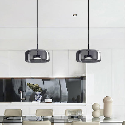 Raith Mouth Blown Glass Shade Pendant Light